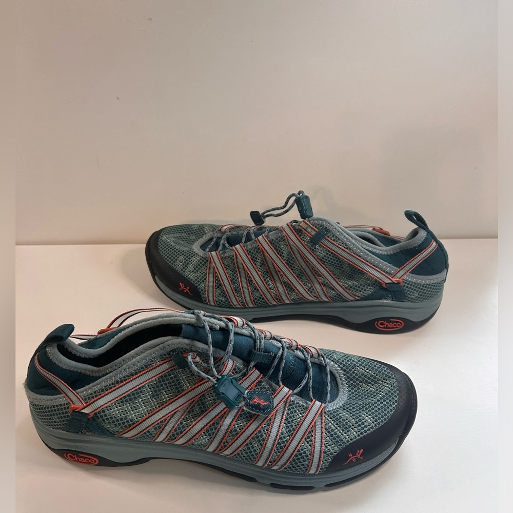 Chaco Outcross Evo Women's Size 9 Water Shoes | Teal  Orange | Amphibious Hiking